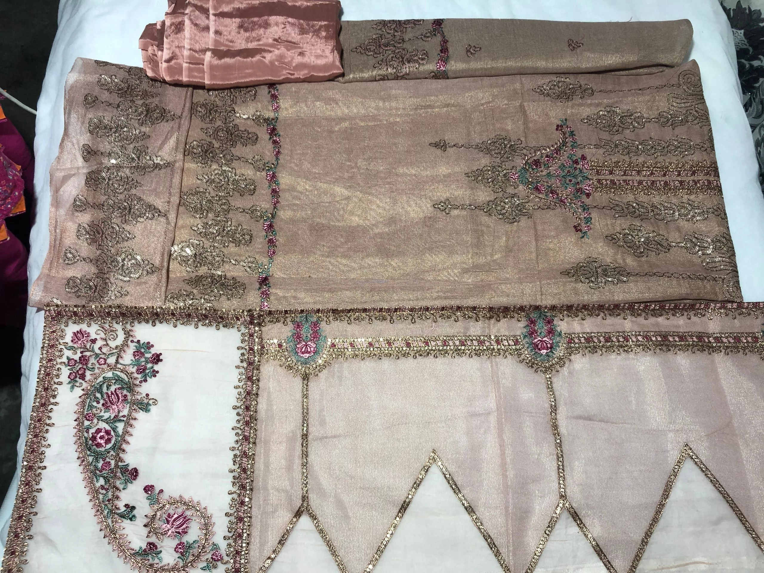 Pure Khaddi Unstitched Embroidered Suit (Light Green) - Image 6