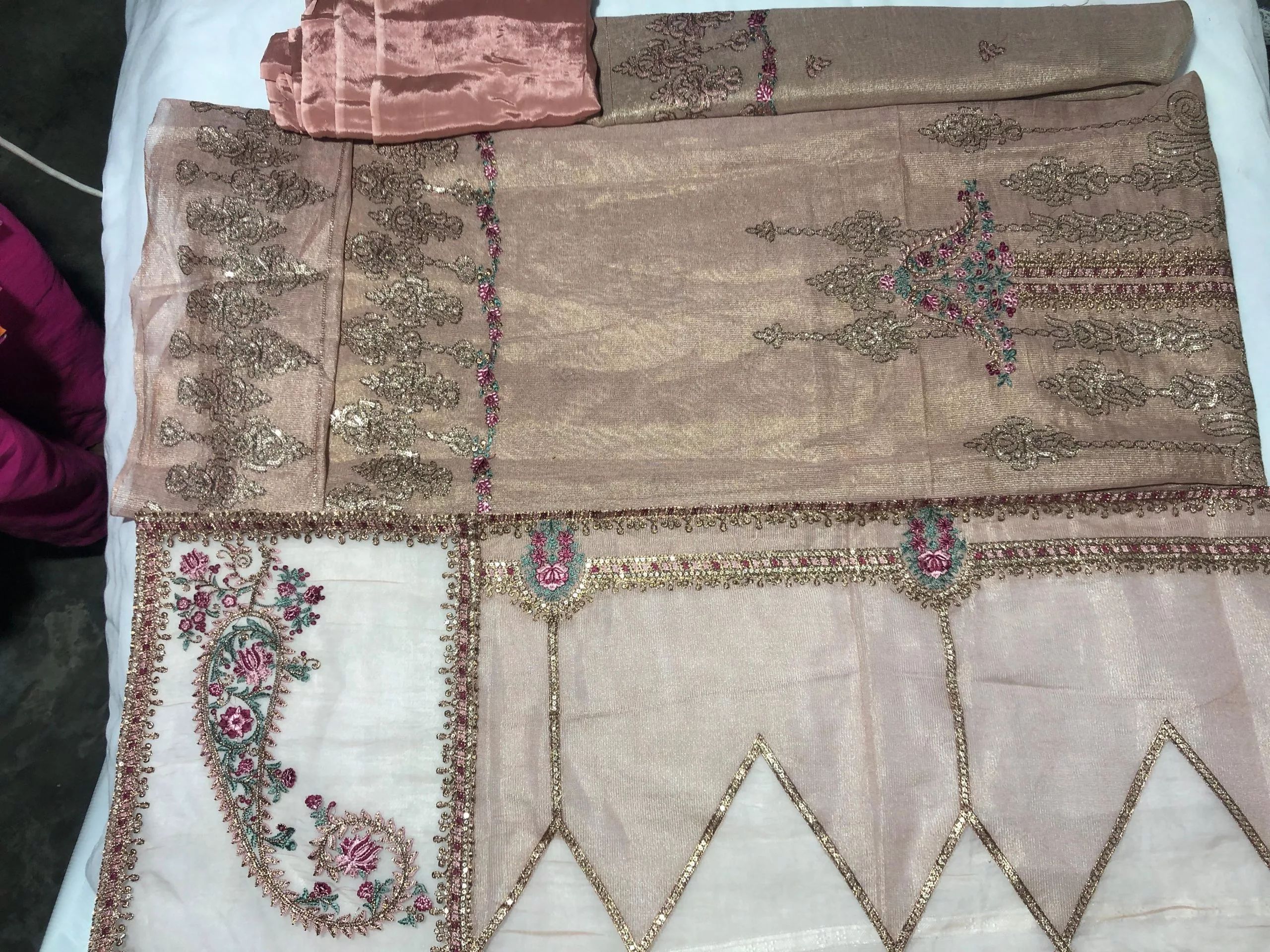 Pure Khaddi Unstitched Embroidered Suit (Light Green) - Image 7