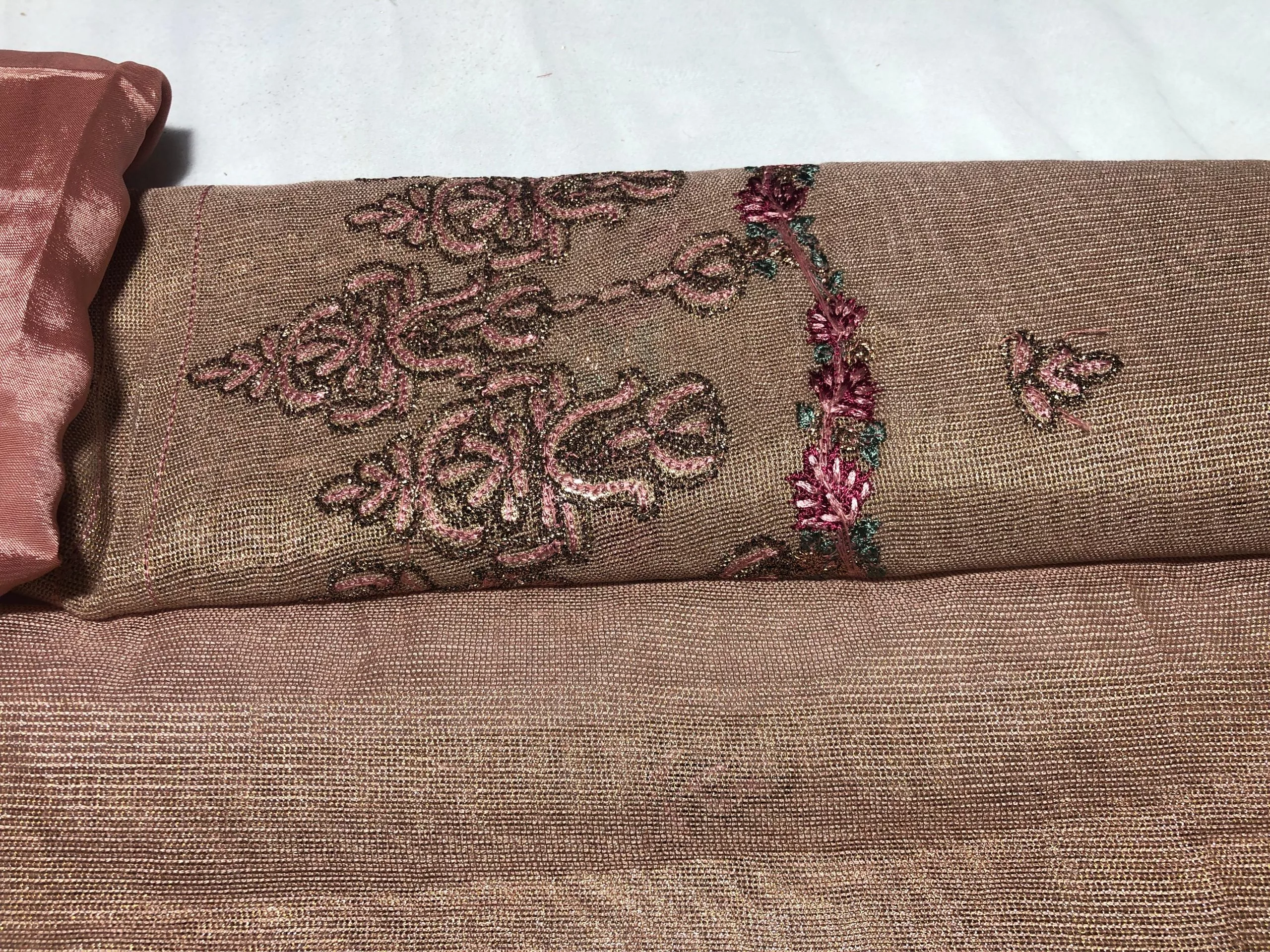 Pure Khaddi Unstitched Embroidered Suit (Light Green) - Image 10