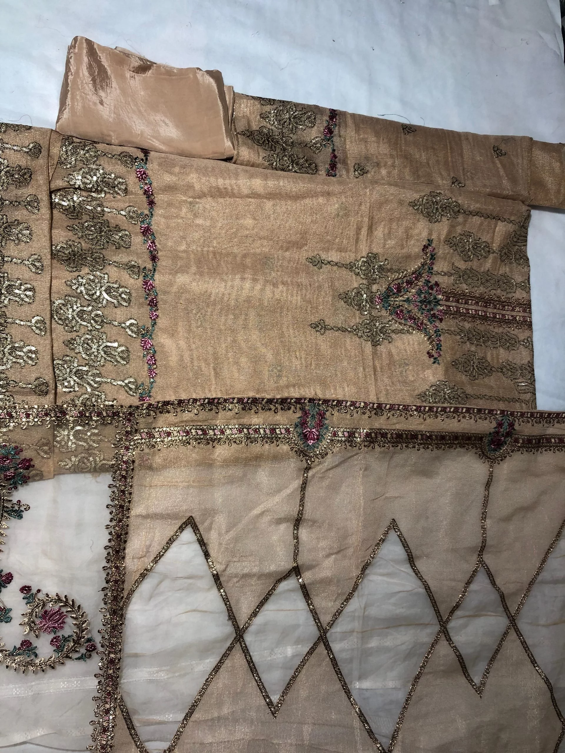 Pure Khaddi Unstitched Embroidered Suit (Light Green) - Image 13