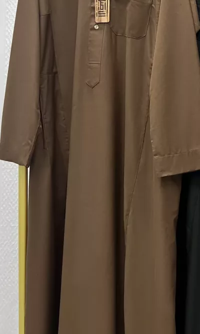 Al Aseel High Quality Robe Arabia Jubbah Saudi (Light Brown)